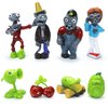 Maikerry 8pcs Plants and Zombies PVC Toys vs Plush, Action Figures Set Toy Great Gifts for Kids and Fans,Birthday and Party