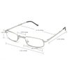 Metal Folding Reading Glasses with Case Slim Stylish Compact Folding Reading Glasses in Hard Case