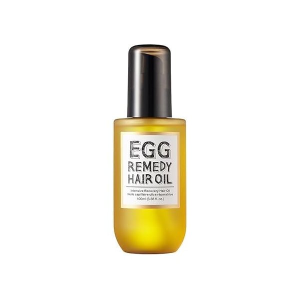 Egg Remedy Hair Oil for Intense Moisture and Recovery |Too Cool For School | Egg Remedy Hair Oil for Damaged Hair | Real Egg Oil & Concentrated Protein | Essential Vitamins Boost | 3.4 fl oz