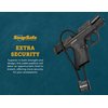 SnapSafe Cable Padlocks, 2 Pack 75281 - PVC Coated Steel Cable Lock with 4 Keys - Secure Multiple Firearms, Handguns, Rifles, or Shotguns Through The Receiver and/or Magwell