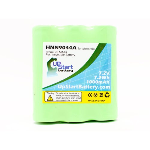2 Pack - Replacement for Motorola SP10 Battery - Compatible with Motorola HNN9044A Two-Way Radio Battery (1000mAh 7.2V NI-MH)