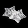 MY MIRONEY 10Pcs Mesh Plastic Canvas Kits Star Shape Cross Stitch Plastic Canvas Tools Plastic Sheets Embroidery Craft Knit Tools