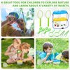 Halloscume 2 Sets Bug Catcher Kit Outdoor Toy Gift for Kids Outdoor Explorer Kit Kids Bug Catching Kit Insect Bug Habitat with Magnifying Glass, Tweezers, Bug Catcher and Net for Science Exploration