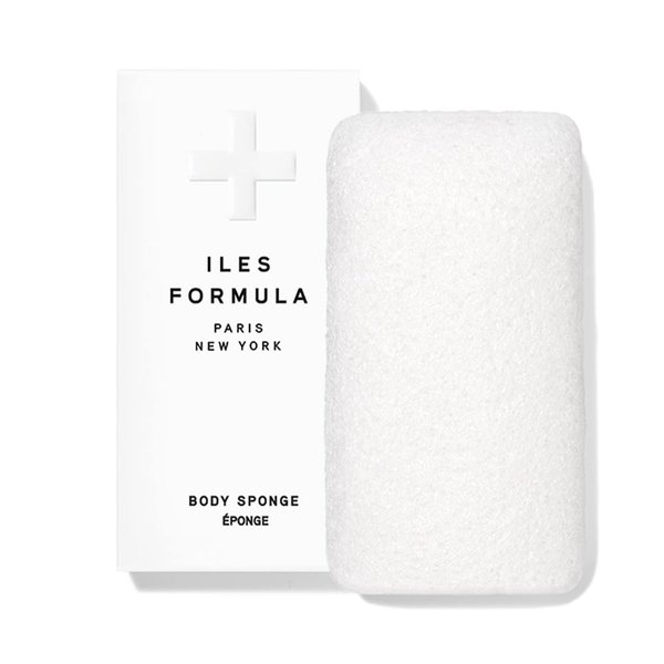 Iles Formula Body Sponge: Natural + Non-Toxic + Biodegradable + Anti-Bacterial Konjac Body Sponge to Optimize Soap Lather and Nourish The Skin with Vitamins A, B, C, D + E