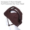 Thick Protection Helmet for Elderly Youth Kids Adults,Head Protection for Elderly Falls,Soft Helmet for Epilepsy Seizures Prevent Head Injuries,Safety Bump Cap,for Home Gardening (Coffee Cloth Inner)