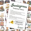 49 PCS Camping Temporary Tattoos for Party Supplies, Animal Tattoo Stickers for Birthday Parties, Camping Tattoos Party Favor, Waterproof Birthday Tattoos. (Brown)