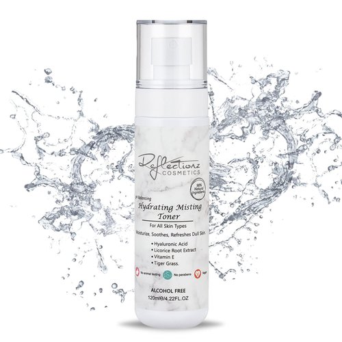 Reflectionz Hydrating Toner for Face | Anti-Aging Toner for Women | Facial Toner for Dry Skin | Non-Alcoholic Toner with Hyaluronic Acid | Tiger Grass & Licorice Root Extract | Combination Face Toner