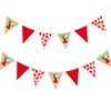 Strawberry 1st Birthday Pennant Banner Flag Berry Pattern Red Triangle Fabric Burlap Bunting Garland with Felt 1 Sign for Berry First Girls Strawberry Sweet One Birthday Party Decorations Supplies