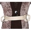 2 Looped Handles 60 inches Physical Therapy Gait Belt and Metal Buckle Beige Color