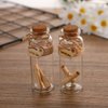Danmu 30ml 1.18" x 2.75" Mini/ Tiny Glass Jars with Wood Cork Stoppers, Wishing/ Message Bottle for Halloween Decorations, Wedding/ Baby Shower Favors(12Pcs)