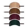 4PCS PU Leather Hair Clip Hair Barrette with Wooden Stick Hair Slide Pin Oval Shape Hair Pins Ponytail Holders Hair Accessories for Women Girls(red,green,pink,brown)