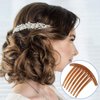 24 PCS 7 Tooth French Twist Comb Plastic Hair Clip Hair Side Combs Hair Accessory for Women Girls (Black and Brown)