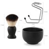 Aethland Shaving Brush Set for Men Fathers Day Gift, Include 100g Shaving soap, Hair Shaving Brush with Solid Wood Handle, and Dia 3.1 inches Stainless Steel Shaving Bowl, Shaving Stand Wet Shaving