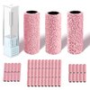 SALVMARY Sanding Bands for Nail Drill with 3.1MM Mandrel Bit Set, 120 Medium #180 Fine #240 Extreme Fine Grit Small Nail Files Sanding Band for Acrylic Nails Gel Manicure Pedicure 50 Pcs, Pink