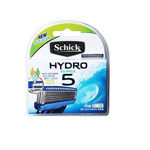 Schick Hydro 5 Cartridge Razor Refills 4 ea