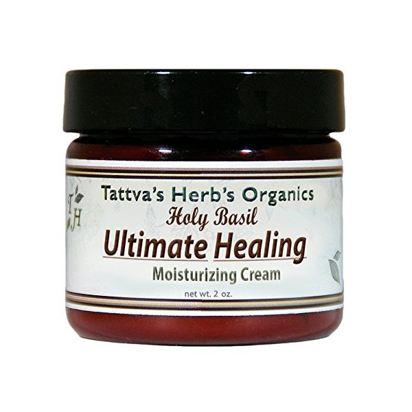 Tattva's Herbs Holy Basil Healing Cream, Body and Face Moisturizer for Dry Skin, Skin Healing Cream, Face Moisturizer for Women and Men, Moisturizing Cream, 2oz, 25 Years of Premium Service