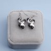 Yheakne Soft Pottery Panda Earrings Cute Panda Bear Drop Dangle Earrings 3D Animal Earrings Innovative Clay Earrings Jewelry for Women and Teen Girls Gifts