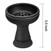 Hookah Bowl - Silicone Phunnel Bowl Perfect Fit Charcoal Holder Black Shisha Bowl Right Replacement for Clay, Ceramic Bowls 3.5" Tall Gift Box (7 Hole)