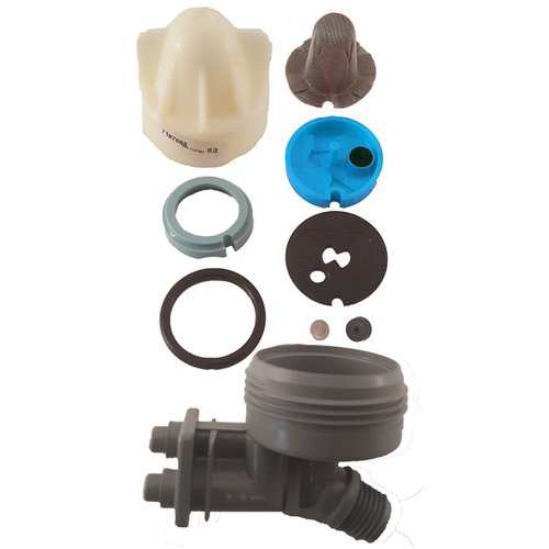 Kenmore 7253808 Water Softener Nozzle and Venturi Assembly Genuine Original Equipment Manufacturer (OEM) Part Cream and Gray