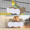 KATUMO Bird Perch Conure Cage Stand Parakeet Shredder Foraging Toys Cockatiel Platform for Small Parrots Conure Cockatiel Lovebird Parrotlet Finch