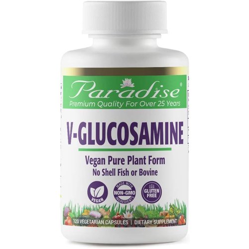 Paradise Herbs V-Glucosamine Supplement, Tissue &amp; Joint Health, Super Potent, Ultra Pure, Vegan, ...