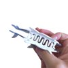 Novelty Big White Shark Hair Clip,Acetate Hair Clip,Big Claw Clip for Women,Greyblue, 1 Count (Pack of 1)