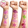 Generic Cowgirl Temporary Tattoos Birthday Party Supplies Decorations 96PCS Tattoos Stickers Super Cute Party Favors Kids Boys Girls Gifts Ideas Classroom School Prizes Themed, Pink