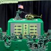 LovesTown 115PCS Army Men Playset, Military Soldier Set Army Action Figures Battle Group Military Base Toy with Box Helicopter for Gifts Green