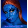Go Ho Blue Face Body Paint(2.1 oz),Blue Makeup Water Based Face Paint and Body Paint for Airbrush Makeup Special FX, Cosplay, and Halloween Make up