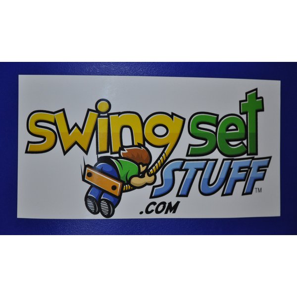 Swing Set Stuff Playground Handles with SSS Logo Sticker, Green, 13"