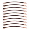 Yishenyishi Pack of 10 Curved Jumbo Bobby Pins,Hair Clips (Brown-10pcs)