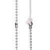 Shappy 2 Pack Steel Beaded Ball Pull Chain String Extension with Connector for Ceiling Fan Light Fixture Light Bulb Switch Chain Extender, 1 Meter Length