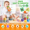 Vinlon 5 in 1 Montessori Baby Toy Set for Toddler Aged 6+ Month - Fine Motor Skill Learning Toys for Baby Grasp & Hand-Eye Coordination. Early STEM Gift Toy for Boys Girls 1 2 3 Years Old