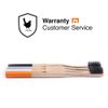 Native Birds Bamboo Toothbrush with Soft Charcoal Infused Bristles, Set of 4, Designed in Ukraine