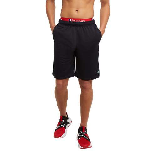 Champion Men's Shorts, Core Training 10", Performance Shorts, Men's Knee-Length Shorts , Small, Black