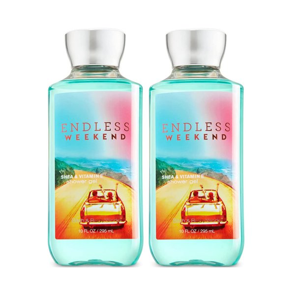 Bath & Body Works Endless Weekend Shower Gel Gift Sets 10 Oz 2 Pack (Endless Weekend) 20 ounces