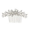 Claire's Girl's Crystal & Pearl Flower Hair Comb