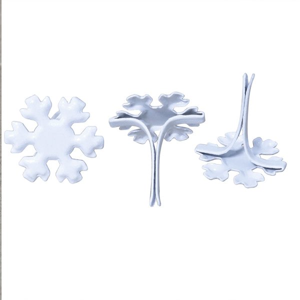 ITROLLE Snowflake Brad 200PCS Snowflakes Shape Split Pins Split Pins Paper Fasteners for Winter Cardmaking Scrapbooking DIY Art Craft Craft Pushpin