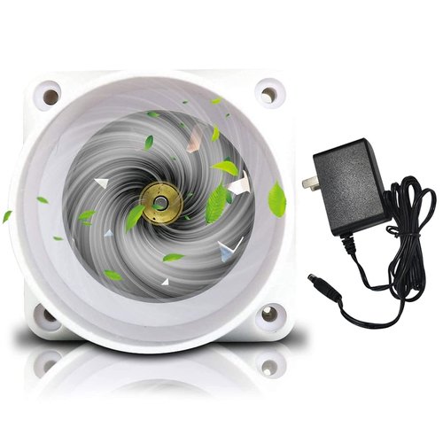 TTiiLoe Inline Duct Fan 2 Inch 50mm Ventilation Exhaust Booster 62 CFM Quiet Fan Filter Duct Kit 6W 12V Intake Fume Extractor Blower for Attic Kitchen Grow Tent (2 inch/50mm, Not Adjustable Speed)