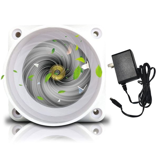 TTiiLoe Inline Duct Fan 2 Inch 50mm Ventilation Exhaust Booster 62 CFM Quiet Fan Filter Duct Kit 6W 12V Intake Fume Extractor Blower for Attic Kitchen Grow Tent (2 inch/50mm, Not Adjustable Speed)