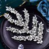 DIMNIE Wedding Hair Comb Sparkling Rhinestone Bridal Headpiece Silver Wedding Hair Accessories (silver 576)