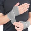 YUNYILAN Wrist Brace Wrist Wraps for Carpal Tunnel 2 Pack Wrist Brace Compression Straps Hand Support, Adjustable Wrist Support for Arthritis and Tendinitis, Joint Pain Relief (Gray)