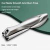Nail Clippers with Catcher for Thick Toenails and Fingernail, Professional Sharp Nail Clippers for Men and Women