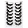 Pooplunch False Eyelashes Fluffy Cat Eye Lashes Wispy Dramatic Fake Eyelashes 8D Volume Faux Mink Lashs 7 Pairs Pack