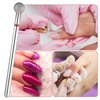 Teaaha 5 PCS Cuticle Bit for Nail Drill 3/32'' Cleaning Ball Head Nail Drill Bits for Gel Nails, Professional Mandrel Nail Drill Bits Electric for Manicures & Pedicure Remove Cuticle Dead Skin Cleaner