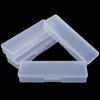 Lokyango 4 Pieces Plastic Storage Personal Box for Nail, Nail Implement Storage Box Organizer Case Manicure Tool Box for Nail Pedicure Supply Tools (clear)