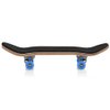 1Pc Maple Wooden Alloy Fingerboard Finger Skateboards Mini Fingerboard with Soft Pad Bearing Wheels and Box Reduce Pressure Kids Gifts(Dark Blue)