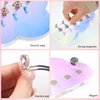 ANGNYA Nail Stand for Painting Nails 1 Set Acrylic Nail Stand for Press On Aurora Nail Holder for Painting Magnetic Nail Display Stand with 200 Pcs Adhesive Putty for Nail Art Display Home & Salon