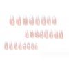 YoYoee Medium Stiletto False Nails Gradient Press on Nails Cute Acrylic Fake Nails for Women and Girls 24PCS