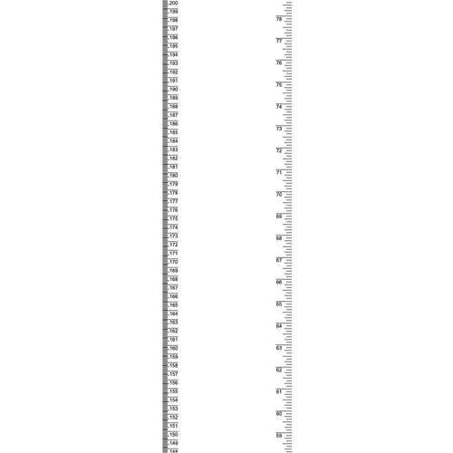 Measure Me! Baby Roll-up Growth Height Chart for Children Kids Room - Big White One